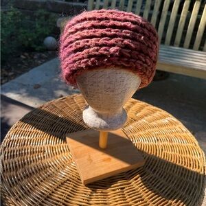 Handmade Chunky Knit Headband Ear Warmer Headband  – Rose Blend